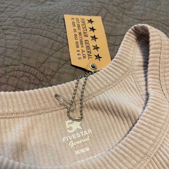 FIVESTAR GENERAL CO. Womens Rib Crop Top - Picture 6 of 7